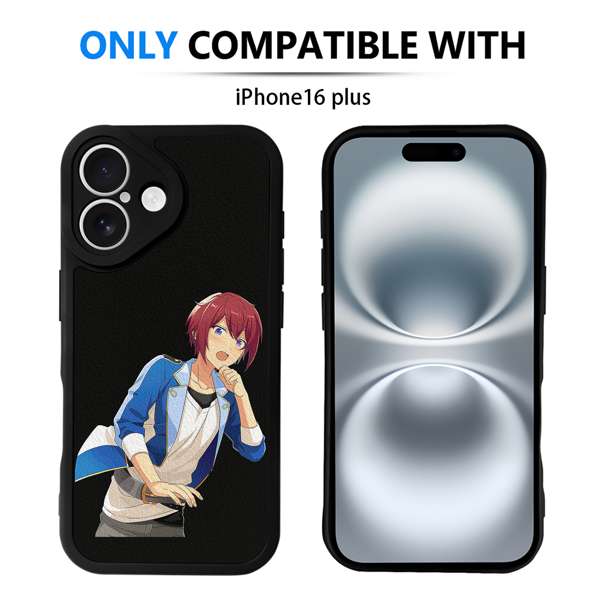 （画像用） あんさんぶるスターズ! Ensemble Stars 【iPhone 16シリーズ対応】シリコンスマホケース（レザー調） 材質：シリコン